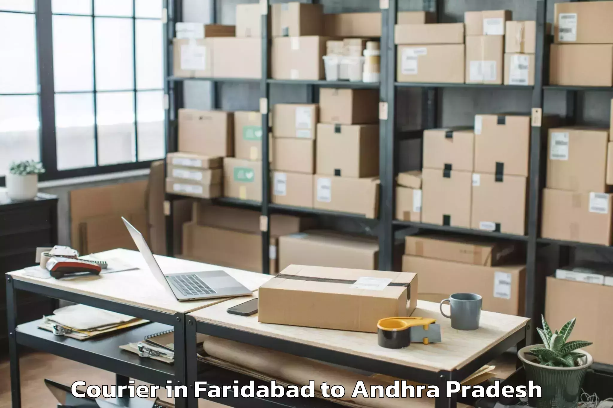 Efficient Faridabad to Kruthivennu Courier